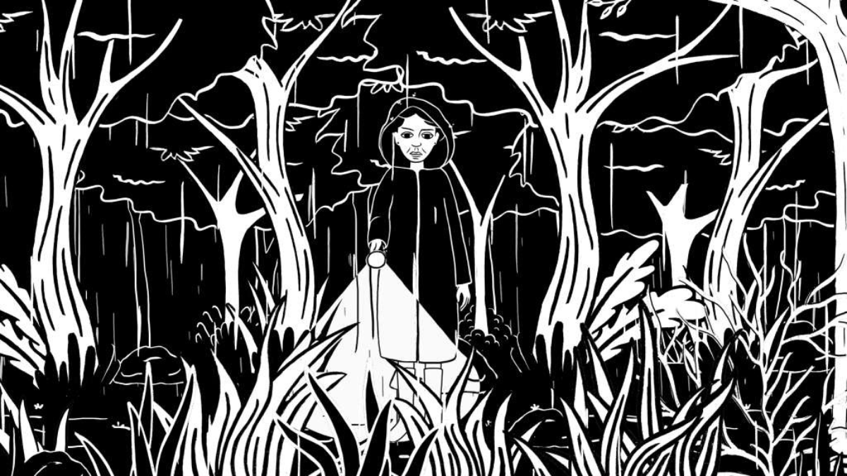 Fotograma de la película "Llueve" de Magali Rocha y Carolina Corral.